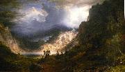 A Storm in the Rocky Mountains Albert Bierstadt